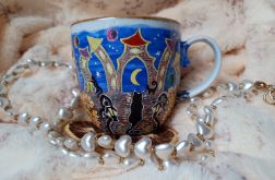 Ręcznie malowane kocie sny kubek 480 ml.