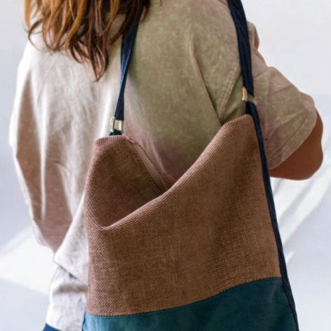 Pudroworóżowa boho bag