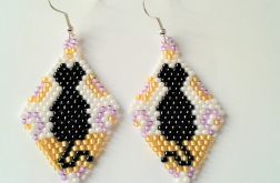 Kolczyki koralikowe "KOTY"