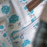 Niebieska torba plecak 2w1 z grubego sztruksu - 