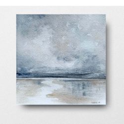 Pejzaż 78-akwarela formatu 20/20 cm 