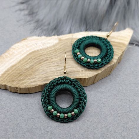 „LAUREN” kolczyki szydełkowe