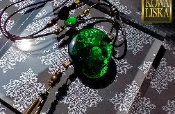 Księżyc nad Świtezią - długi, "magiczny" wisior z żywicy