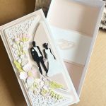 078,kartka w pudełku na ślub z torebką-młoda para - 078,kartka w pudełku na ślub z torebką-młoda para