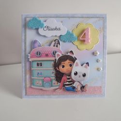 Personalizwana kartka na urodziny Koci Domeg Gabi