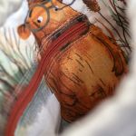 Szara patchworkowa listonoszka z kominem - 