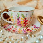 Ręcznie malowane malwy komplet 200 ml. - Ręcznie malowane