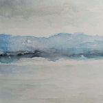 Pejzaż-dwie akwarele formatu 32/24 cm  - 