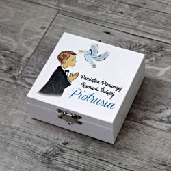Pudełko na łańcuszek - prezent na komunię 4