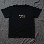 Koszulka ręcznie malowana 1981 unisex vintage - T-shirt unisex