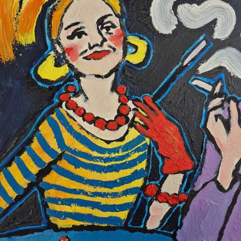 Obraz do salonu divy plotka w trzech aktach