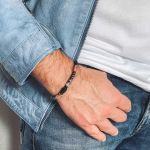 Bransoletka męska turmalin rodonit tr99 - 