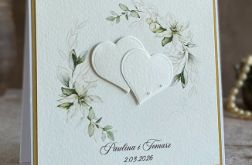 Kartka na ślub w ozdobnej kopercie W 65