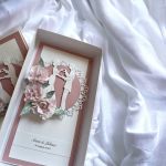 Kartka ślubna w pudełku pink  - zdjęcie 2