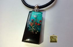 Noc czerwcowa II - wisior z żywicy