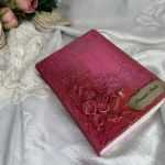 Pamiętnik, album, księga gości różowa - prezent ręcznie robiony dla mamy babci dziecka