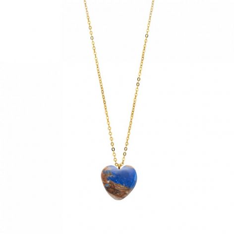 Naszyjnik "Deep Earth Heart" - Harmonia Nieba i Ziemi