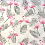 Tkanina bawełna-flamingi - Tkanina bawełniana