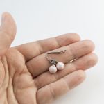 Kolczyki perełki Swarovski pastelowy róż stal chirurgiczna - Kolczyki perełki Swarovski pastelowy róż stal chirurgiczna