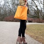 Duża torba Mili Chic łańcuch - orange - 
