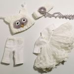 Lalka "Biała Sowa" - zestaw ubrań dla lalki