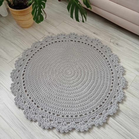 Dywan ze sznurka bawełnianego okrągły 100cm 