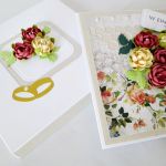 Kartka W DNIU ŚLUBU różana - Różana Pamiątka Ślubu w pudełku