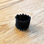 Pierścionek czarny 23 - pierścionek na prezent