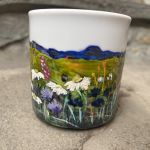 Porcelanowy kubek ręcznie malowany Łąka 2 - 