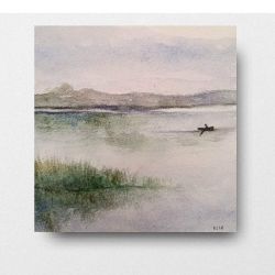 Morze-akwarela formatu 15/15 cm 