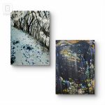 Kompozycja 2 zimowa na płótnie,  70x50x1cm  - 