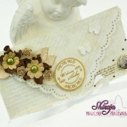 kopertówka z okazji ślubu: caffe latte