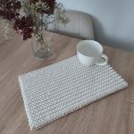 Podkładka prostokątna szydełkowa 30cmx40cm  - Podkładka ze sznurka