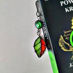 zakładka do książki Barwy jesieni pomarańcz , witraż - zakładka na prezent