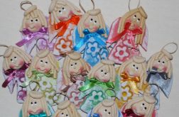 Jak nam wesoło - aniołki z masy solnej, prezenciki dla gości, dekoracja