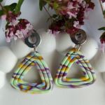 "Ariana I" - kolczyki z gliny polimerowej. - w pastelowych kolorach