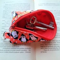Etui na klucze: pingwiny