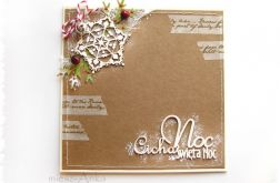 eko Kartka świąteczna z dzwoneczkiem i ze śnieżynką