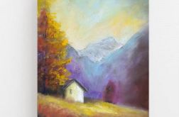 Pejzaż 3-praca pastelami suchymi .