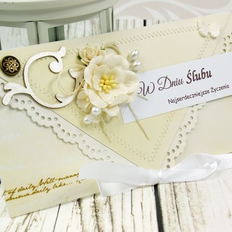 Kopertówka z okazji ślubu-waniliowy poranek