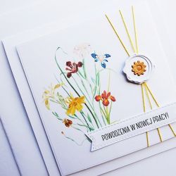 Kartka powodzenia w nowej pracy na nową pracę