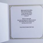 Delikatna kartka ślubna z życzeniami - Ręcznie robiona kartka na ślub z życzeniami