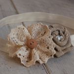 Opaska niemowlęca  - Rustykalna - 