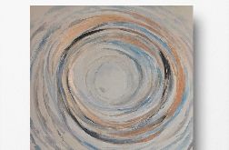 Abstrakcja ze złotem II-obraz akrylowy 60/60 cm