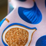 Plecak worek z weluru w figi – unikatowy plecak handmade - 