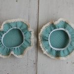 Zielony kapturek - małe kapturki na słoiki  - 