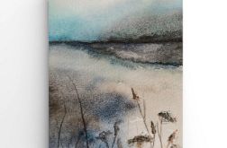 Pejzaż-akwarela formatu -a5.