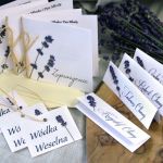 10 x Winietki weselne lawenda suszona - winietki kwiatowe