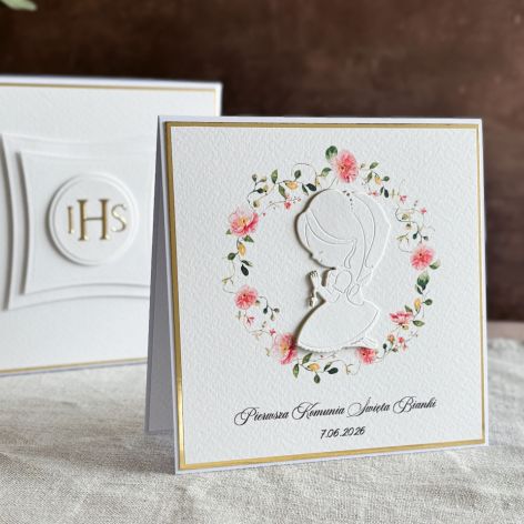 Pamiątka I Komunii w pudełku z kopertą, 106