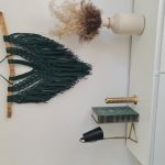 Makrama butelkowa zieleń - 